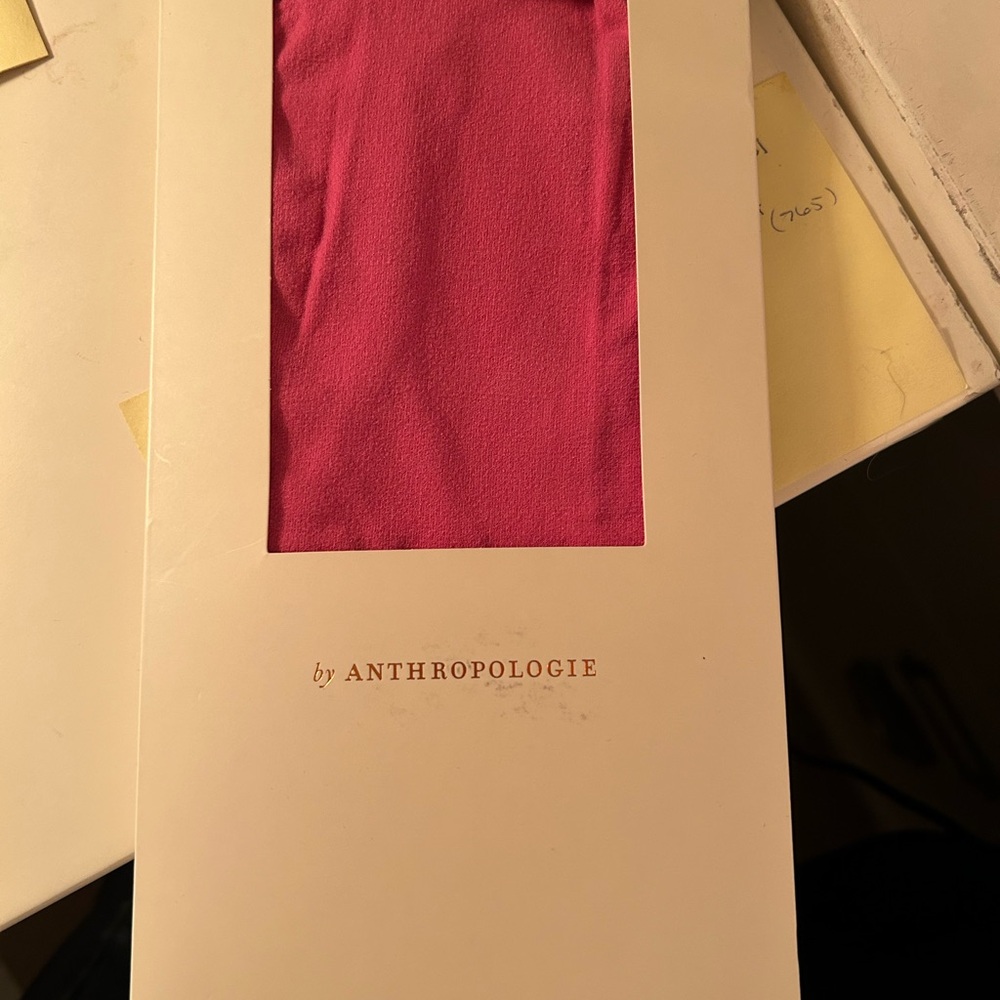 anthropologie Pink opaque tights